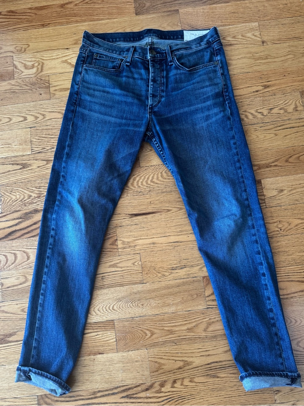 rag & bone Men's Slim Jeans - Blue Wash